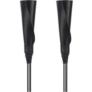 BaseGoal Batting Tee Topper Replacement Basic Ball Rest Rubber Cup (2 Pack New black)