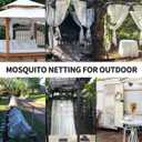Mosquito Net for Porch/Patio/Canopy/Garden, Outdoor Sheer Tulle Curtains Mesh Net, Decoration Netting for Party Wedding Arch Draping&Ceiling Drapes Fabric, White 54x84in