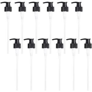 BENECREAT 12pcs Replacement Pumps 28-400 Dispenser Pumps for Soap, Lotion, Shampoo, Kitchen and Bathroom - Black Plastic