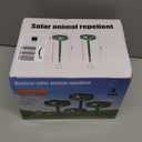 Upgraded Solar Ultrasonic Animal Repellent Outdoor,4Pack Deer Repellent Devices Motion Detection with Motion Sensor for Yard,Cat Repellent with Red&Blue LED Flash Lights to Scare Rabbit Raccoon Skunk