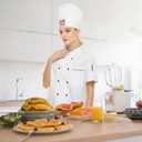 AGMDESIGN Funny Chef Hat, Dude with The Food, Funny BBQ Chef Wear, Adjustable Kitchen Cooking Hat for Men & Women White (White)