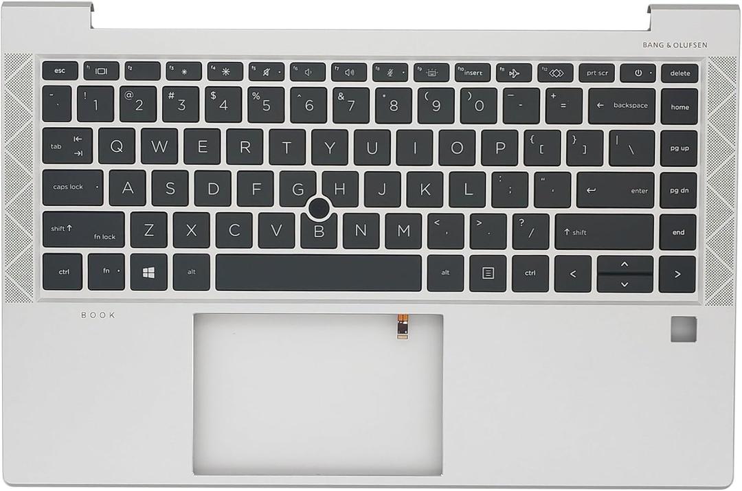Replacement Upper Case Palmrest Backlit Keyboard Assembly for HP Elitebook 840 G7 G8 745 G8 Series Laptop Part US Layout Top Cover M36312-001 Sliver