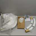 LAREX Baby Swing Infant Swing Electric Toddler Baby Rocker Portable for Newborn Boy Girl, 5 Sway Speeds with Remote Control, 10 Preset Melodies and Bluetooth, 0-6 Months Max 20 Lbs (White)