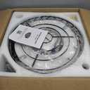 Fandelier Ceiling Fan with Light, 42'' Retractable Ceiling Fans,Crystal Chandelier Fan with LED Dimmable for Bedroom Living Room etc-Black