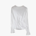 Stretch Mesh T-Shirt Women's Long Sleeve Round Neck Slim Fit T-Shirt Women's Basic Simple T-Shirt Tops,XL