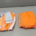 PREPARED4X Emergency Poncho and Mylar Blanket Liner - Heavey Duty, Waterproof, Wind-Resistant Green Outdoor Rain Poncho for Camping and Car Emergencies - 4 Pack (Orange)