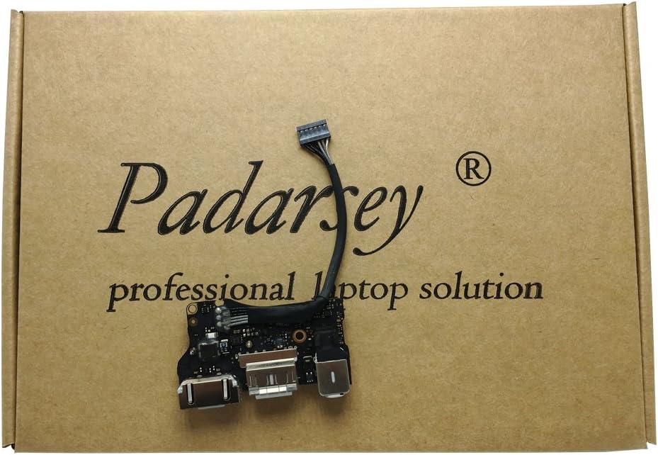 Padarsey New Replacment DC-IN Jack I/O Board fit Compatible For MacBook Air 13" A1466 MD760 820-3455-A (Mid 2013, Early 2014)