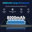 COLORROOM 2026 Android 16 Tablet 11inch, Face Unlock, 18W Fast Charging, 32GB+128GB+1TB Expand, Octa-core CPU, 8000mAh Large Battery, WiFi6, Touchscreen Display, Widevine L1 Tableta, Blue
