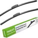 PARRATI® 22 Inch & 22 inch of High Performance Premium All-Season Automotive Replacement Windshield Wiper Blades for 03-08 A4 A6 S6 RS4 S4,Easy DIY Install, (Set of 2)