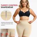 Nebility Shapewear Tummy Control Underwear for Women High Waisted Butt Lifting Panties Body Shaper Shapewear Shorts (Beige,X-Large)