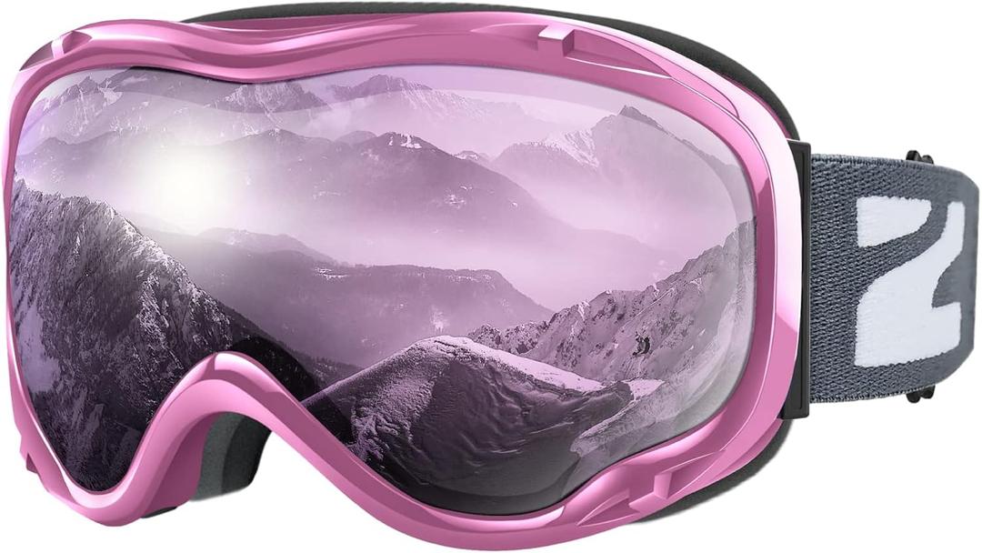 ZIONOR Lagopus B1 Ski Goggles OTG Anti fog Snow Goggles UV Protection Snowboard Goggles for Men Women Adult Youth