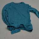 ANRABESS Womens Long Sleeve Workout Quick Dry Fitted Yoga Gym Athletic Shirts (Small, Turquoise)