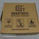 Geeetech Silk PLA Filament 1.75mm for 3D Printer, Metal-Like Shiny 3D Filament 1kg (2.2lbs) 1 Spool, Dimensional Accuracy +/- 0.02 mm, Metallic Silver Silk Filament