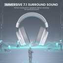 EKSA USB Gaming Headset for PC, Computer Headphones with Detachable Noise Cancelling Microphone, 7.1 Surround Sound, 50MM Driver, Wired Headset with Mic for PS4/PS5, Xbox One, Laptop, Work