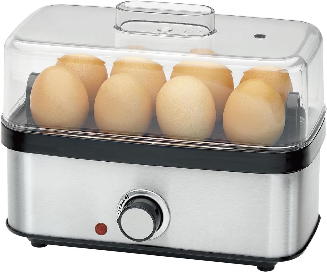 Electric Egg Cooker Rapid  8 Egg Capacity for Hard Boiled Eggs, Soft boiled egg, Poached Eggs, Scrambled Eggs, or Omelets Maker with Auto Shut Off