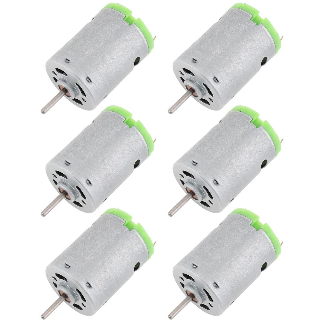 ChgImposs R380 6-24V DC Motor 6000RPM~24000RPM High Speed Micro Motor Metal Stainless Steel Motor for DIY Toys Hair Drier Mini Fan Small Appliance
