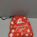 Sumind 36 Pieces Funny Snowball Fight Balls with Bag First Fight Snowflake Ball Reusable Soft Stuffed Fake Balls for Christmas Winter Indoor Outdoor Party Supplies