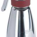 iSi Thermo Whip Multifunctional Cream/Food Whipper for All Thermal Insulated Applications, 1 Pint, Polished Stainless/Red