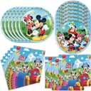 40Pack Party Supplies include 20 plates, 20 napkins for Mikey Birthday Party Decoration