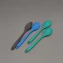 4 Pcs Silicone Mixing Spoons Nonstick Heat Resistant Silicone Cooking Spoon Multicolor Serving Baking Utensil for Kitchen Baking Serving Stirring