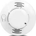 Independent Smoke Alarm, high-Decibel Alarm (85dB), LED Flashing, Silent Test Button, Easy Installation, AA Battery Powered, Traditional, Nostalgic and Stable, Suitable for bedrooms