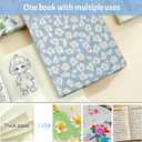 A5 Lined Journal  200 Pages, 120GSM, Embossed Fabric Cover, Thick Daolin Paper(small floral patter)