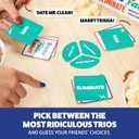 3 x WHAT DO YOU MEME? Date Fate Eliminate  The Card Game That Tests Your Taste