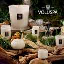 Voluspa Santal Vanille, Small Candle Jar, 5.5 oz, 50 Hour Burn Time, Coconut Wax for Clean Burning, Handcrafted in the USA (Cream)