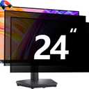 [2 Pack 24 Inch Magnetic Computer Privacy Screen for Monitor 16:9 Aspect Ratio Widescreen Monitor, Eye Protection Anti Glare Blue Light Filter, 24in Removable Black Anti Spy Protector Film