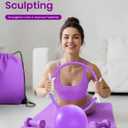 Pilates Ring Set for Women, Home Workout Pilates Equipment with Resistance Bands, 14'' Magic Circle, Mini Ball, Pilates Starter Kit for Strength, Toning and Flexibility