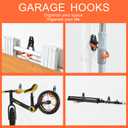 AOBEN Garage Hooks Heavy Duty, Steel Garage Storage Hooks, Utility Tool Hangers and Combinable Wall Mount Garage Hooks for Organizing Ladder, Hold Chairs, Heavy Tools (Medium U, 4 Pack)