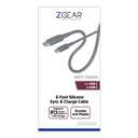 ZGear 6 Foot Silicone Rubber Sync & Charge Cable For USB C to USB C