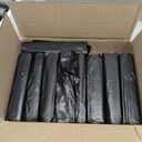 Aluf Plastics High Density Trash Bags, 10 Gallon, 1000 Count, 8 Micron (eq), 24" x 24", Black, for Bathroom, Office, Industrial, Commercial, Janitorial, Municipal, Recycling