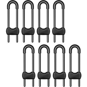Cabinet Locks for Babies,Child Proof Cabinet Locks,8 Pack U-Shaped Baby Proofing Cabinets,Child Locks for Cabinets and Drawers,Child Safety Cabinet Locks with Adjustable (Black)