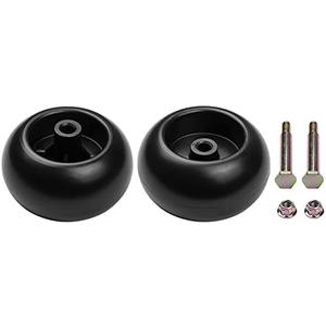 753-04856A Deck Wheels Fit for Craftsman Mower - Deck Rollers Gauge Wheel for Craftsman HU Cub Cad JD Lawn Mower Tractor, Work with 54" 48" Deck, Replaces 133957 734-03058 (2 Pack)