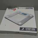 Eat Smart Digital Bathroom Scale with Extra Large Easy to Read Lighted Display, Accurate Weight Tracking, Includes Free Body Tape Measure, Grey and Clear (1 Count (Pack of 1))