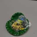 32 Packs Mini Plastic Frog Decor and Artificial Lily Pads,Include 12 Colorful Plastic Frogs and 20 Floating Lily Pads for Ponds Artificial Pond Plants for Garden Pool Decor Party Favor