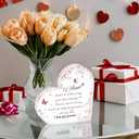 2 x Personalized Heartfelt Acrylic Sign Plaques for Aunt - Unique Birthday, Thanksgiving & Christmas Gifts - Home & Office Decor(For Aunt)