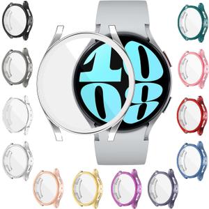 [12 Pack] YUVIKE Watch Screen Protector Compatible with Samsung Galaxy Watch 6 44mm, Soft TPU Watch Case Full Anti Golpes Protective Cover for Galaxy6 Smart Watch 44mm