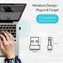 TP-Link Nano AC600 USB WiFi Adapter(Archer T2U Nano)- 2.4G/5G Dual Band Wireless Network Transceiver for PC Desktop, Travel Size, Supports Windows (11,10, 8.1, 8, 7, XP/Mac OS X 10.9-10.14)