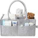 Mr. Pen- Baby Diaper Caddy Organizer, Gray, Medium
Nursery Storage Bin and Car Organizer for Diapers and Baby Wipes