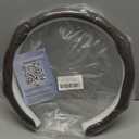 Ergonomic Leather Steering Wheel Cover Soft, Breathable, and Anti-Slip Design for Daily Driving Comfort - Universal Fit for 15.5-16 Inch Steering Wheels (Dark Brown) Luxurious Feel (Dark Brown)