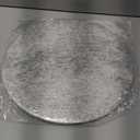 50 PCS Silver Disposable Round Placemats 13 Inch Metallic Foil Mesh Charger Placemats Silver Doilies for Dining Table Birthday Wedding Christmas Party Holiday Decoration