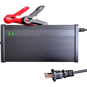 24V Lithium Battery Charger 29.2V 10A LiFePO4 Battery Charger for Lithium Iron Phosphate Battery, AC-DC Smart Charger, Battery Maintainer, Built-in Safety Protections, Support 0V Charging Function