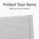 Quality Park Bubble Mailers, 4 x 8 Shipping Envelopes, Self-Seal, Durable White Padded Envelopes, Redi-Strip Peel Off Closure, 50 Per Box (QUA85929)