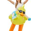 WinnerWhy Adult Inflatable Costume with LED Light Blow up Summer Animal Dress Jumpsuit for Adult Man Women