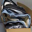 Washable Orthopedic Large Dog Bed - Dog Beds Large Sized Dogs with Removable Cover Waterproof Orthopedic XL Pet Bed with Bolster (Aqua Blue)