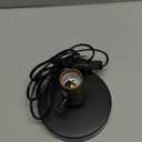 OuXean Vintage Table Lamp, Industrial Desk Lamp Small Retro Bedside Lamp with ON/Off Switch E26 Lamp Holder for Home Lighting Decor, Cafe Bar, Studio Antique Decor(Without Bulb) (Black-Push button)