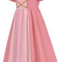 Girls Princess Dress Costume Halloween Cosplay Outfits Birthday Party Dress Up Clothes, Size 7-8T