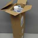 Ruiony 2 Pack Closet Rods for Hanging Clothes, 17 to 84 Inch Heavy Duty Stepless Adjustable Closet Hanging Rod, 1.3 Inch Diameter Metal Closet Rod for Wardrobes Laundry Bedroom RV, White